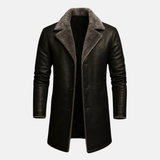 Men’s Genuine Leather Bomber Jacket – Classic Winter Leather Outerwear, Warm & Stylish Coat