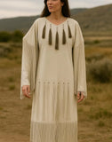 Genuine Leather Long Fringe Dress: Native American Powwow Regalia