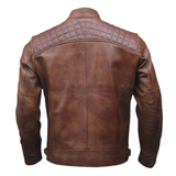 Cafe Racer Style Jacket Men's Sheepskin Butter Soft Leather: Vintage Handmade Motorcycle Biker Style