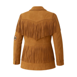Mens Western Jacket, Handmade Cowboy Fringe Leather Coat, Vintage Classic Western Style Outerwear