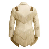 Men’s Western Fringe Jacket Vintage Cowboy Leather Coat Handmade Rodeo Style